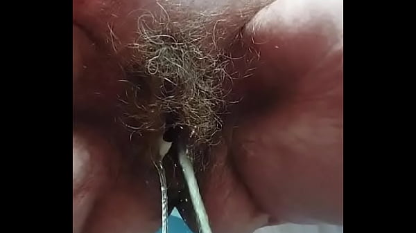 Granny hairy pussy peeing
