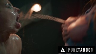 PURE TABOO 3-Titted Demon Ashley Lane Breastfeeds Nurse Anna Claire Clouds! CREEPY HORROR PORN 3-WAY